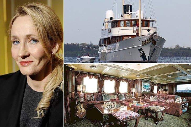 does j k rowling have a yacht